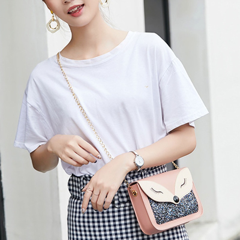 Túi Đeo Chéo Da PU Dáng Vuông Nhỏ Kiểu Vintage Dễ Thương