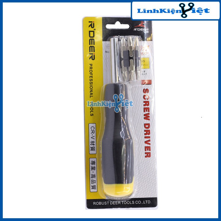 Tua Vít R'DEER RT-1613 Tặng 12 Đầu Vặn Vít