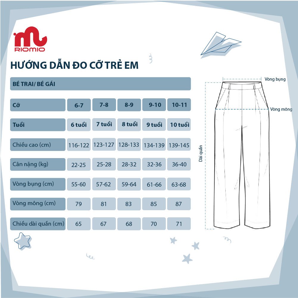 Quần dài Jeans bé trai Riomio túi hộp jogger size 6 - 9 tuổi Tiệm Nhà Sóc