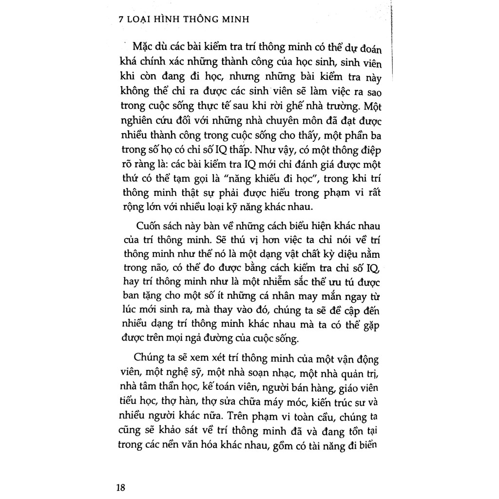 Sách - 7 Loại Hình Thông Minh (Tái Bản )
