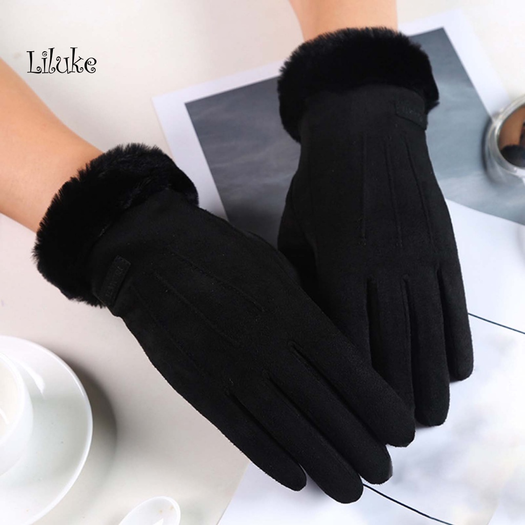 Găng Tay Lái Xe Chống Mài Mòn Màu Sắc Thời Trang Có Thể Dùng Màn Hình Cảm Ứng