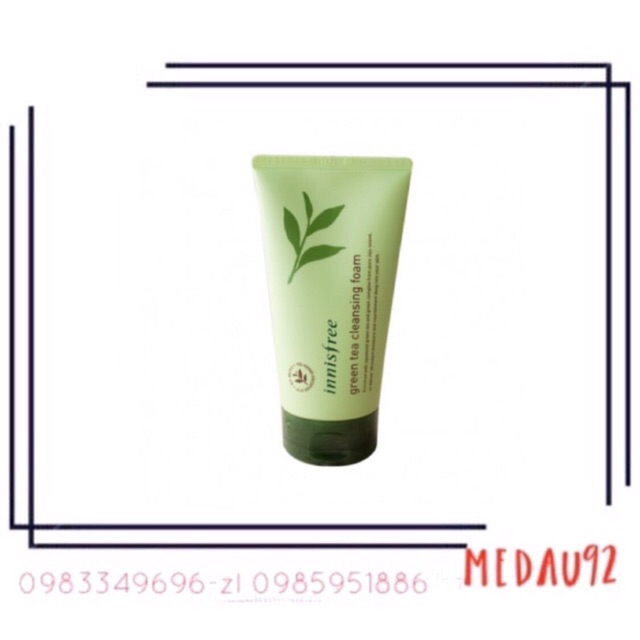 SỮA RỬA MẶT TRÀ XANH INNISFREE GREEN TEA CLEANSING FOAM