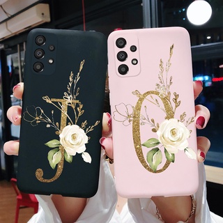 Ốp điện thoại mềm chống sốc in chữ màu đen / hồng dễ thương cho samsung galaxy a53 5g a53 5g sm-a536b