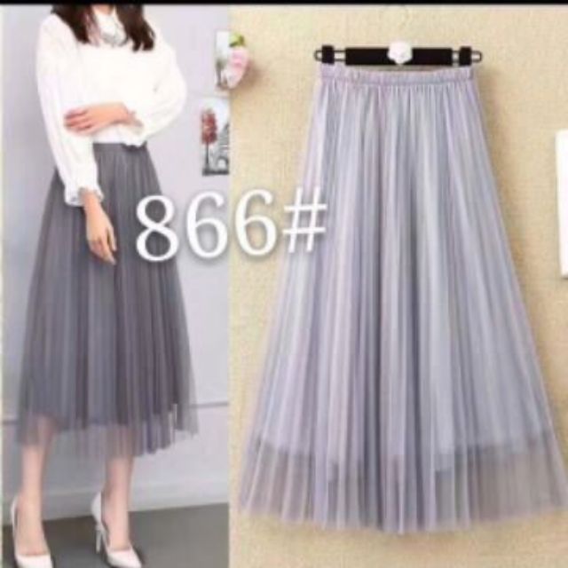 SẴN HÀNG | Chân váy công chúa lưới voan maxi 3 lớp hàng Quảng Châu - Chân váy xếp ly dài