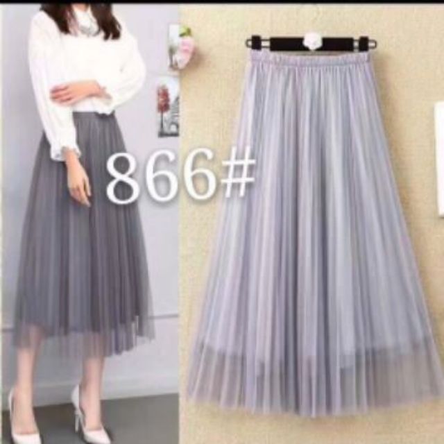 SẴN HÀNG | Chân váy công chúa lưới voan maxi 3 lớp hàng Quảng Châu - Chân váy xếp ly dài | BigBuy360 - bigbuy360.vn