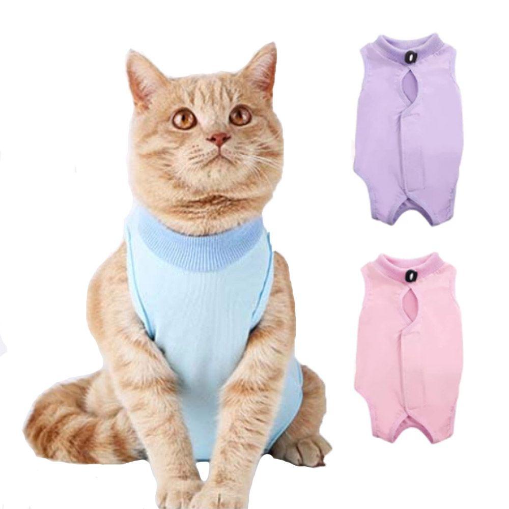 Áo Vest Phục Hồi Vết Thương Chống Cắn Mềm Mại Thoải Mái Thanh Lịch Dành Cho Mèo Cưng