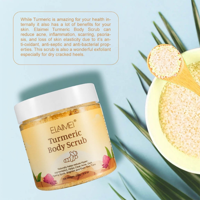 Tẩy Tế Bào Chết Toàn Thân YOUYO Turmeric Và Muối Tự Nhiên Giúp Loại Bỏ Da Chết Và Mụn Đầu Đen