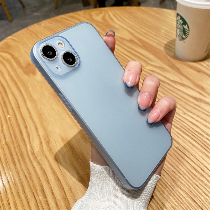 Ultra Ốp Lưng Siêu Mỏng Màu Nhám Cho iPhone 12 13 Pro Max