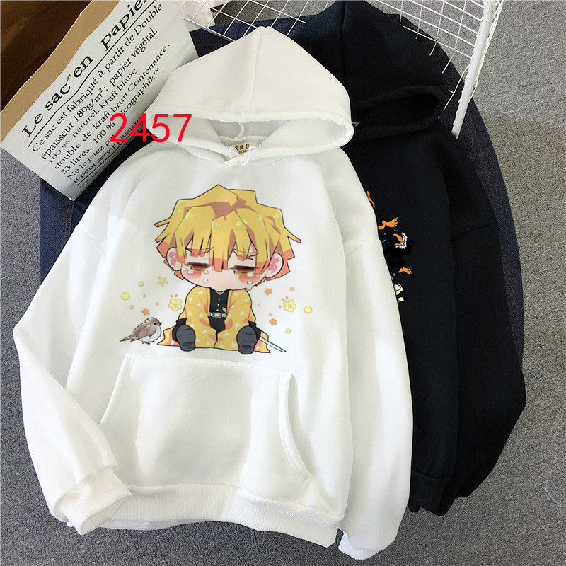 Áo Hoodie Họa Tiết Hoạt Hình Demon Slayer Anime Kimetsu No Yaiba Thời Trang Unisex