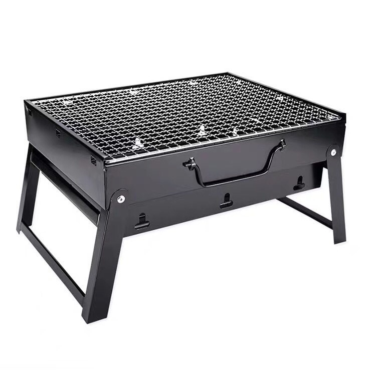 Bếp nướng than hoa nướng ngoài trời BBQ TL-353 chất liệu inox cao cấp- Có Chân Đế, Tay Cầm Xếp Gọn Tiện Lợi -LB2910211