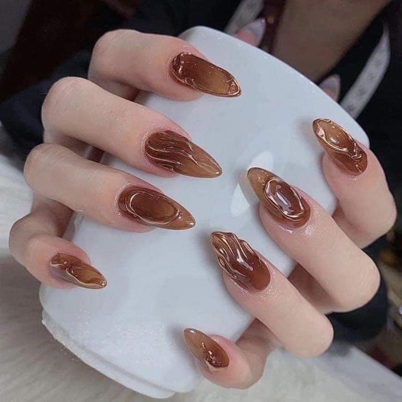 Sơn gel hot màu nâu thạch