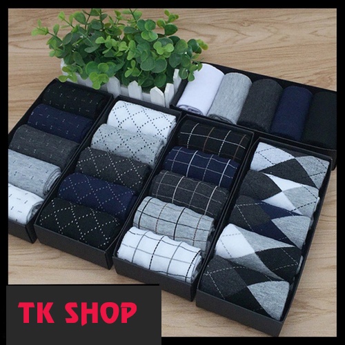 , chống hôi chân, set 5 đôi cao cổ loại sịn trong hộp sang chảnh