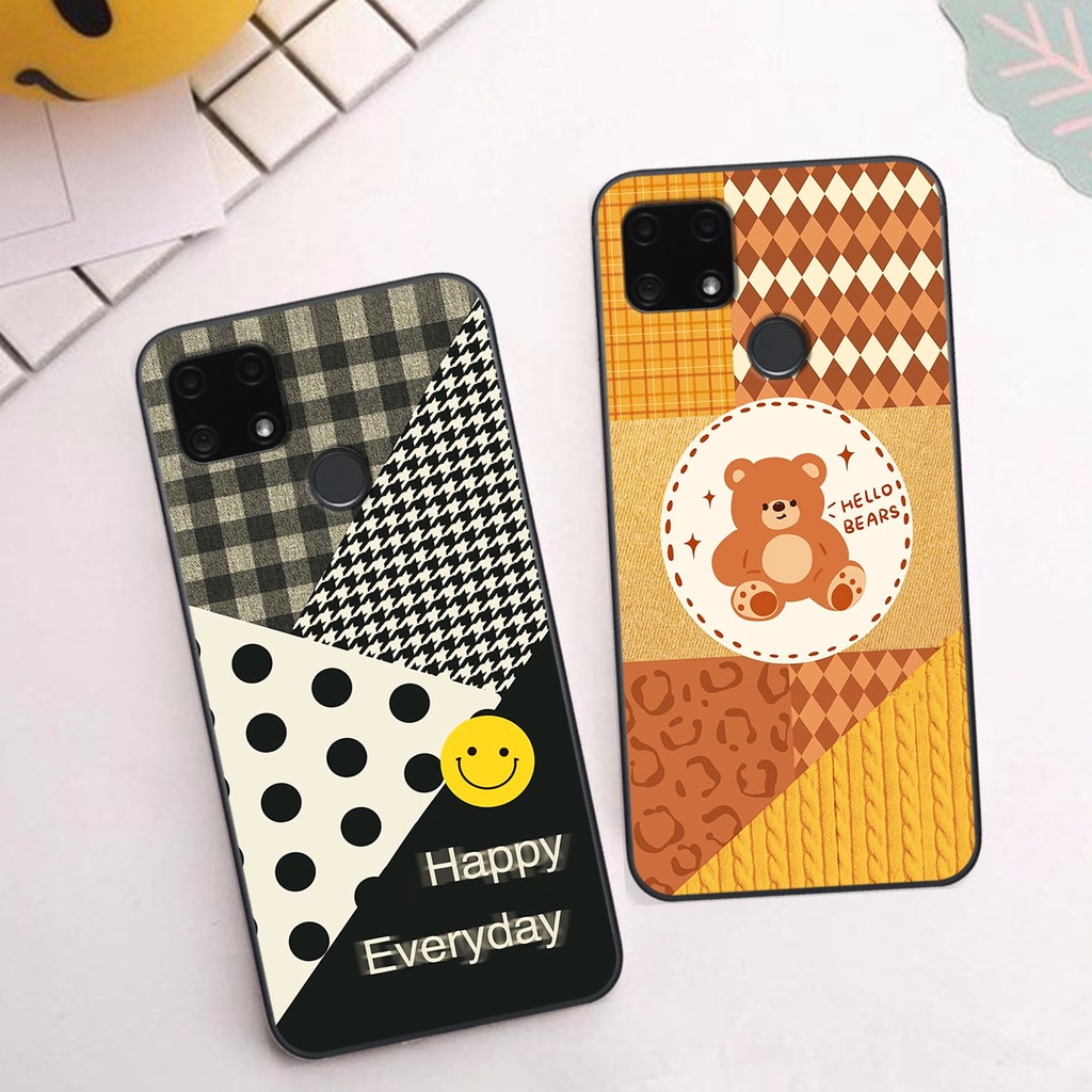 Ốp lưng Oppo REALME C25 happy day, gấu bear dễ thương - BỀN - ĐẸP -BAO GIÁ TOÀN THỊ TRƯỜNG