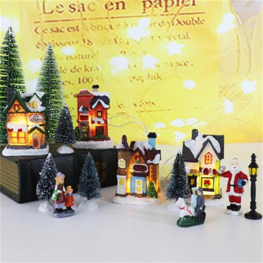 LANSEL Mô Hình Cây Thông Giáng Sinh Mini Bằng Nhựa Resin Trang Trí Nhà Cửa