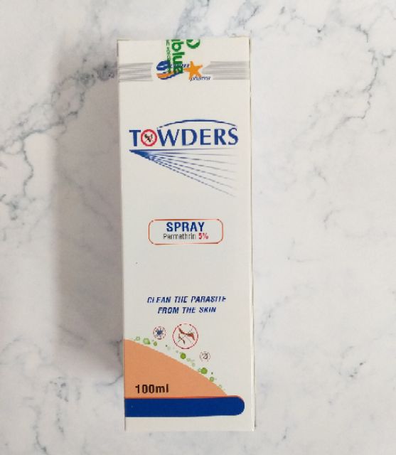 Towders Spray 100ml, Towders Spray 150ml  xịt cho người bị chấy, ghẻ