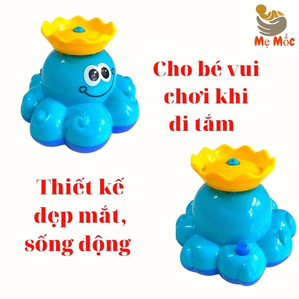 Bạch Tuộc Phun Nước - Đồ Chơi Nhà Tắm Cho Bé - Vui Chơi, Giải Trí, Phát Triển Trí Tuệ - Shop Mẹ Mốc ,BTPN