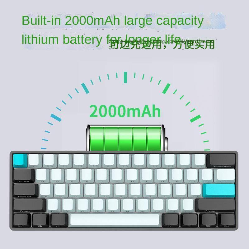 MATHEW TECH MK61 Mechanical Keyboard Kit RGB Backlit Bluetooth 2.4g/wireless 3mode Hot-swappable Keyboard 60% Layout