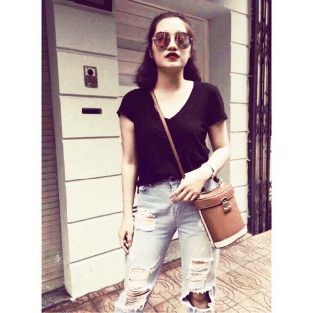 Áo pull zara auth cổ tim