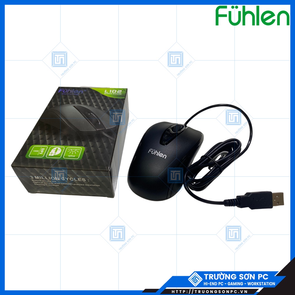 Chuột Máy Tính FUHLEN LM102/ DAREU LM130 LM066 Gaming (USB) | Chính Hãng Bảo Hành 24 Tháng