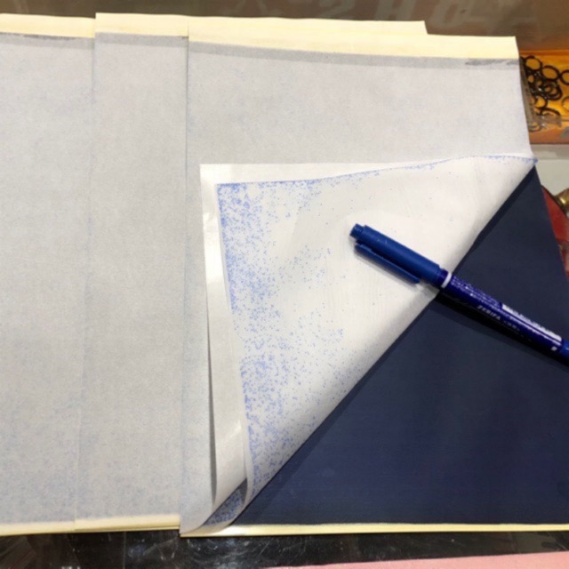 Giấy than xăm hình 4 lớp loại 5k/1 tờ