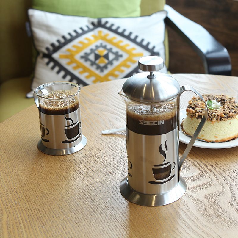 Bình French Press (không kèm ly)- Bình pha cà phê kiểu Pháp inox 304 (mẫu ly cafe)