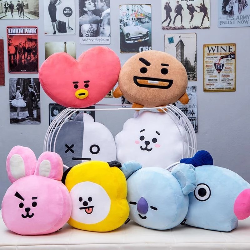 Gối tròn BT21 30cm &amp; 45cm (8 mẫu)