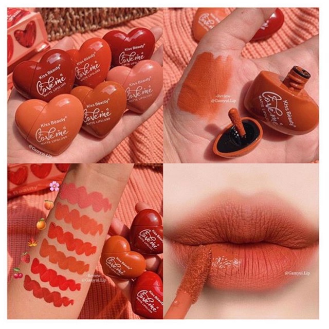 🍓🍓 son trái tim Kiss beauty love me siêu cute❤️