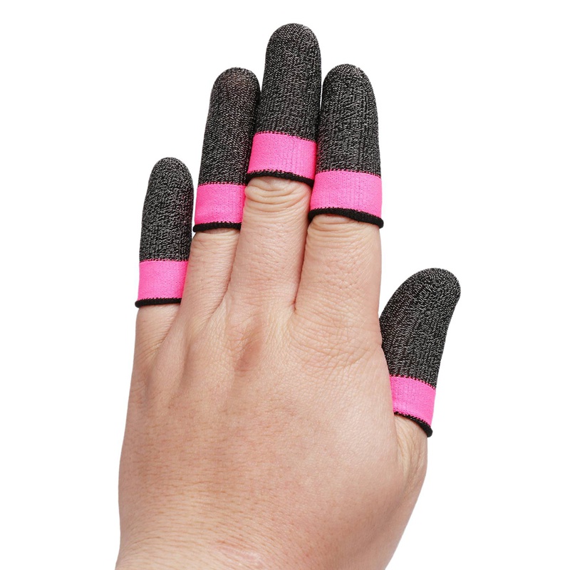 Set 16 Găng Tay 24-Pin Bằng Sợi Carbon Bảo Vệ Ngón Tay Chơi Game PUBG Mobile