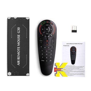 ĐIỀU KHIỂN TỪ XA G30S 2.4G KHÔNG DÂY ĐIỀU KHIỂN GIỌNG NÓI TƯƠNG THÍCH VỚI ANDROID BOX ĐA PHƯƠNG TIỆN