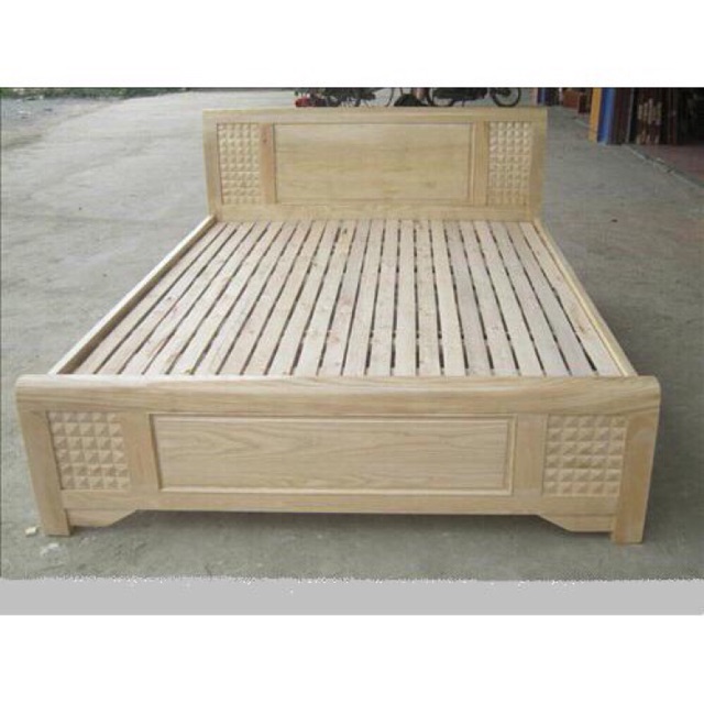 Giường gỗ sồi 1m6x2m