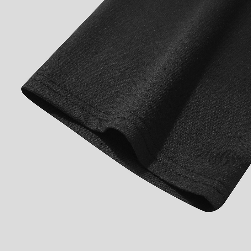 Áo thun polo INCERUN tay ngắn cổ bẻ thiết kế đơn giản thời trang dành cho bạn nam