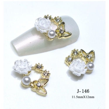 Charm hoa nơ trang trí nail