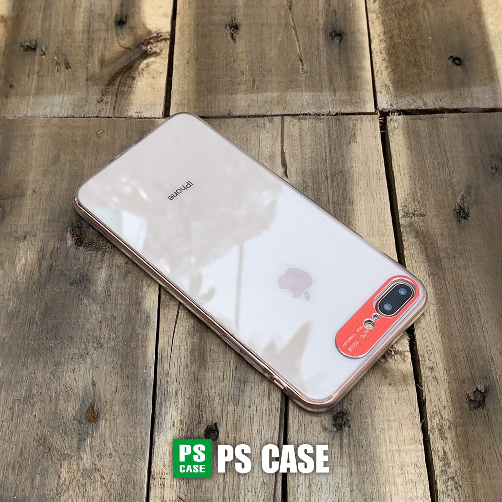 Ốp lưng bảo vệ camera dành cho iPhone 7 Plus / iPhone 8 Plus - màu đỏ - PS Case Phân Phối