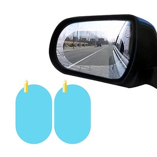 Bộ 2 miếng Nano dán Gương chiếu hậu ô tô chống bám nước hình Ovan hoặc hình tròn