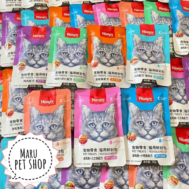 Pate Wanpy 80g pate mèo thơm ngon bổ dưỡng