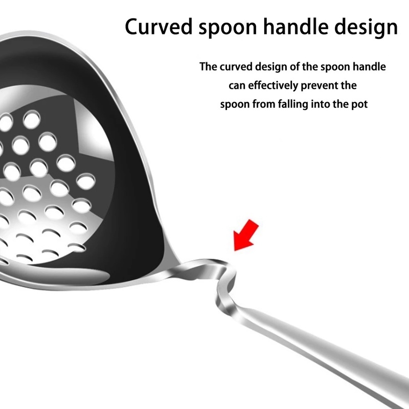 Muỗng Múc Canh Dài Bằng Thép Không Gỉ Tiện Dụng Cho Nhà Bếp