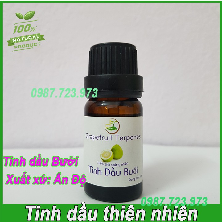 Tinh Dầu Bưởi chai 10ml - Grapefruit Oil 100% Thiên Nhiên Nguồn Gốc Ấn Độ