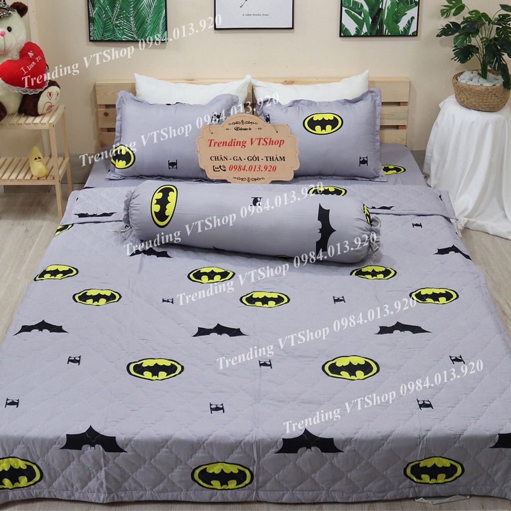 [Giá hủy diệt] Bộ 5 món chăn hè ga gối chất liệu Poly Cotton  không bai xù, mẫu mã đa dạng | BigBuy360 - bigbuy360.vn