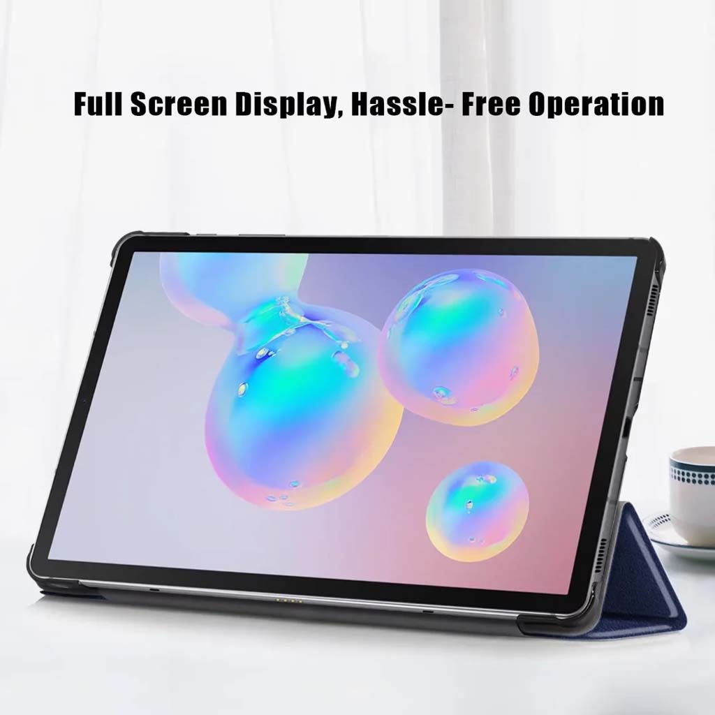 Ốp máy tính bảng da PU màu trơn có giá đỡ cho Samsung Galaxy Tab S6 Lite 10.4 inch 2020 SM P610 P615