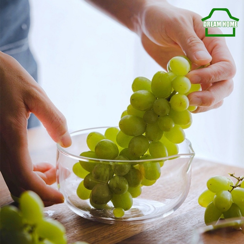 Tô Hai Lớp Bằng Thủy Tinh Trong Suốt Để Đựng Món Tráng Miệng Và Sữa Tiện Lợi