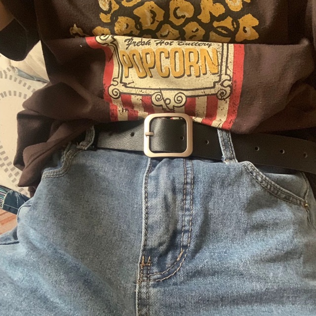 Belt-dây lưng mặt vuông/ thắt lưng da unisex