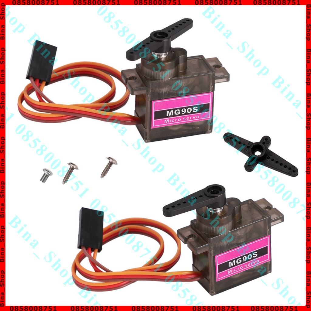 Động cơ RC Servo MG90S Micro Servo bánh răng ngoài kim loại