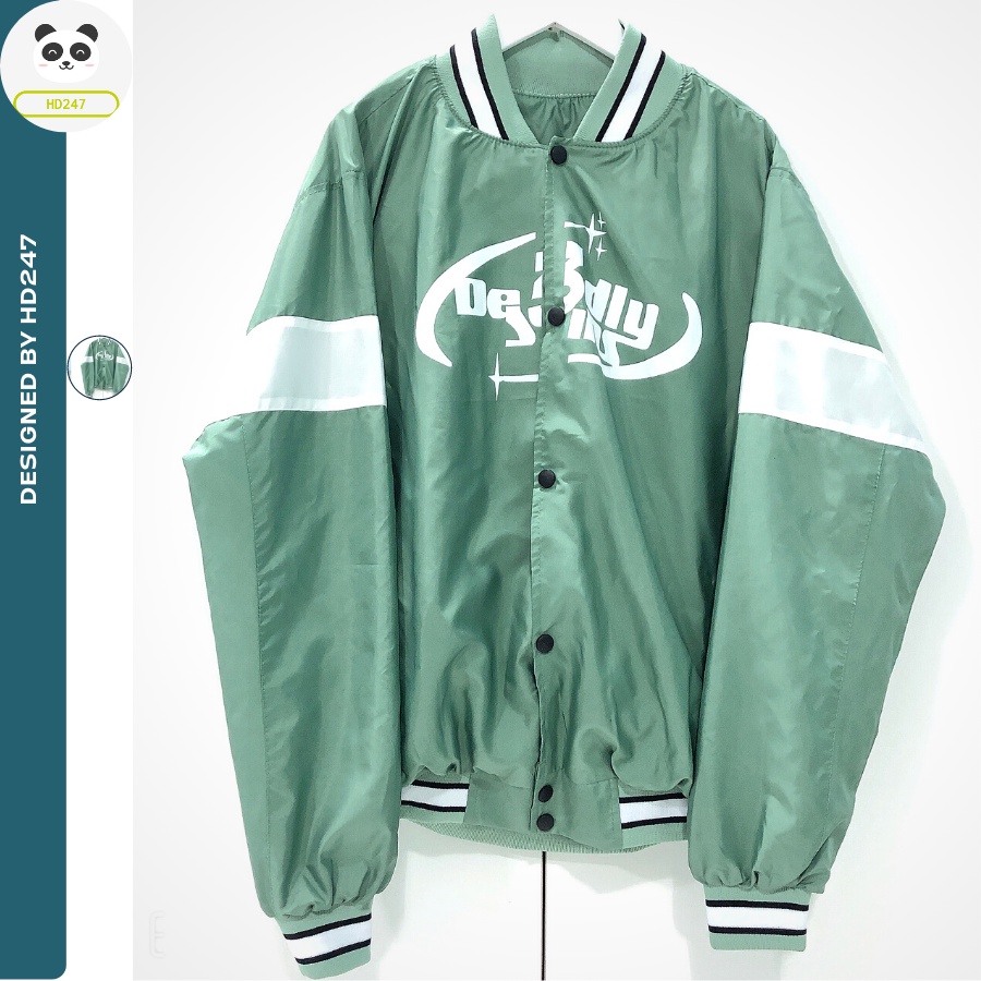 Áo khoác bomber nữ bóng chày form rộng ulzzang giá rẻ dù 2 lớp thời trang HD247 0259