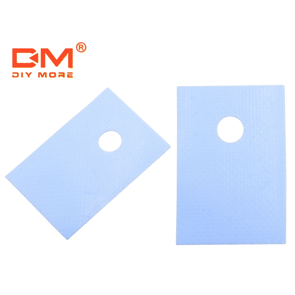 100 Miếng chèn cách nhiệt DIYMORE bằng silicon To-220 chuyên dụng dành cho Cpu Gpu