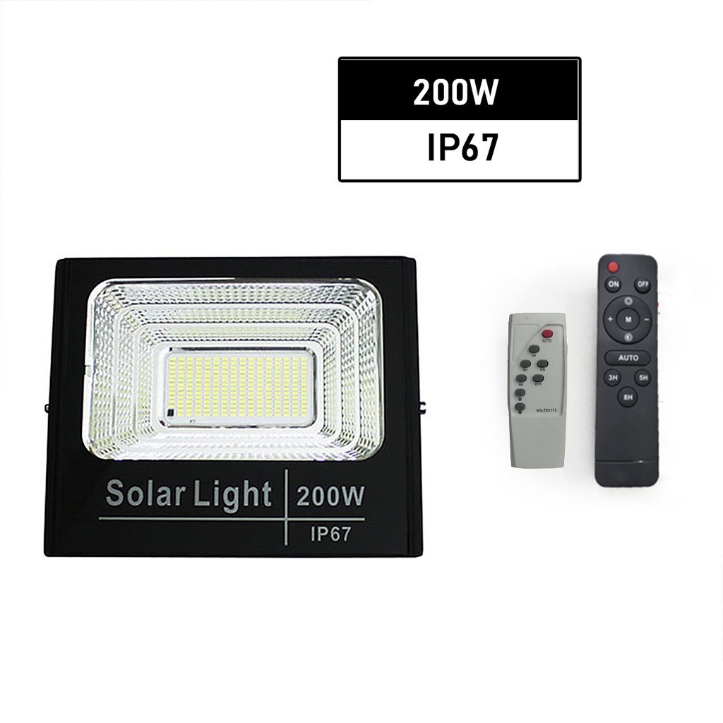 CHỈ ĐÈN PHA NĂNG LƯỢNG MẶT TRỜI 25W 40W 60W 100W 200W KHÔNG TẤM SOLAR (KÈM REMOTE + DÂY)
