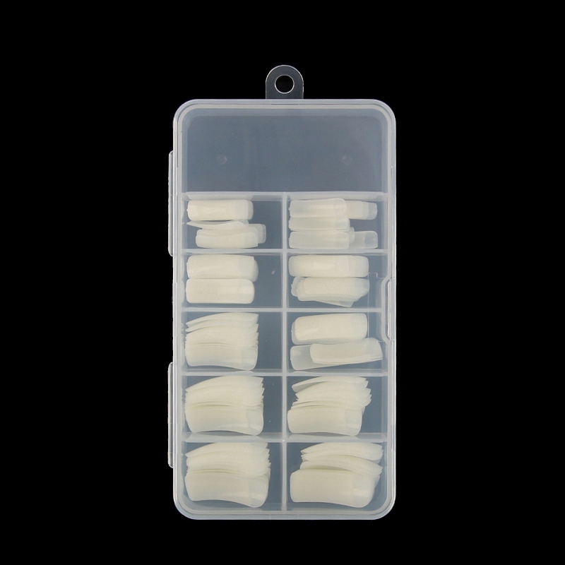 Set 100 Móng Tay Giả Màu Trắng