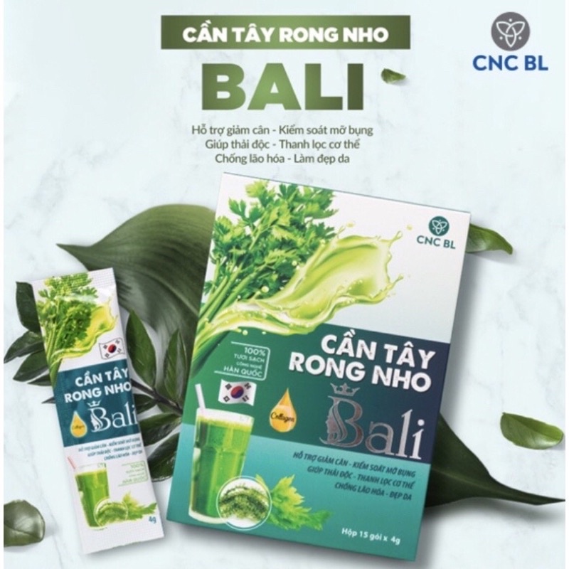 Cần tây rong nho bali 15 gói 60g giảm cân giảm mỡ