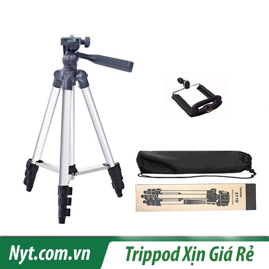 Giá Đỡ Điện Thoại Máy Ảnh Tripod Cao Cấp | Tặng Đầu Kẹp