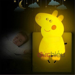 Đèn ngủ hình bé heo Peppa nhiều màu siêu tiết kiệm điện – Đức Hiếu Shop