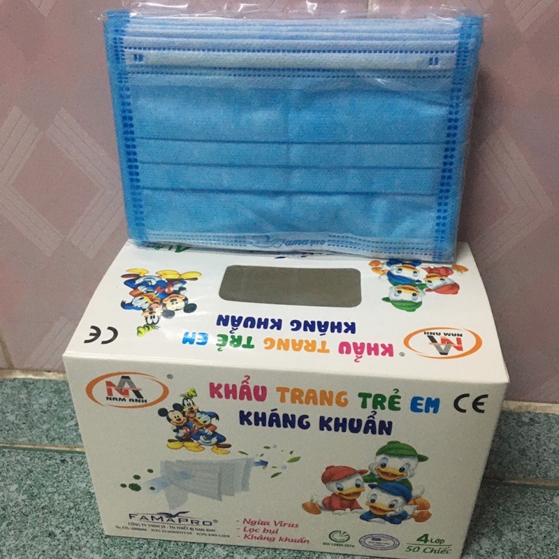 Khâu Trang Trẻ Em Kháng Khuẩn- Nam Anh